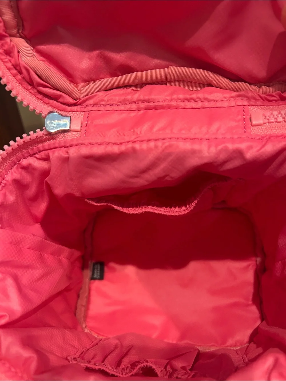 MZ Wallace Hot Pink Quilted Cosmetic Case with Top Handle NWT